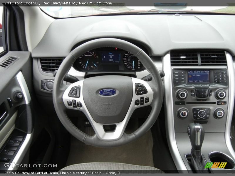 Red Candy Metallic / Medium Light Stone 2011 Ford Edge SEL