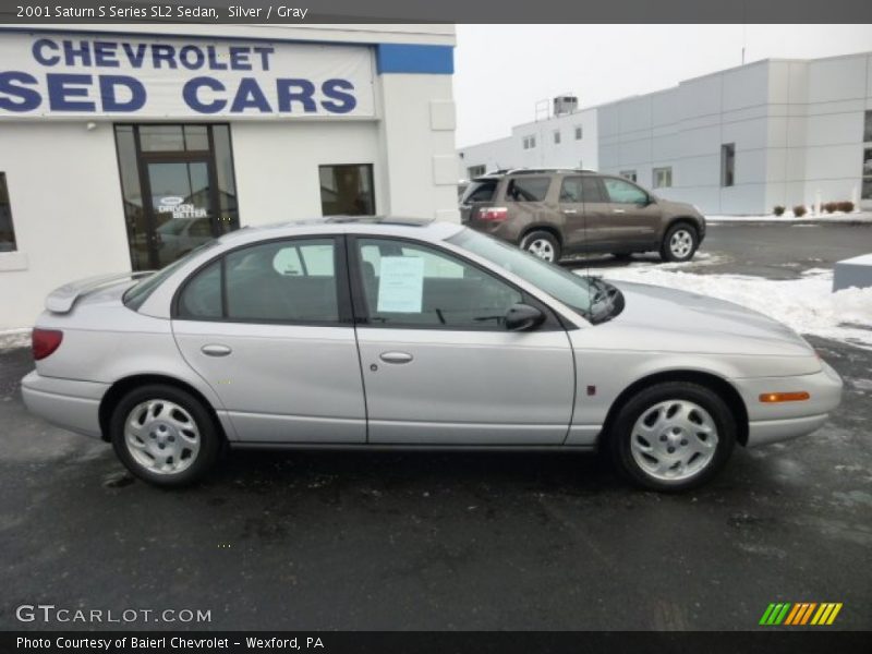 Silver / Gray 2001 Saturn S Series SL2 Sedan