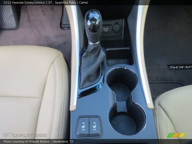 Sparkling Ruby / Camel 2013 Hyundai Sonata Limited 2.0T