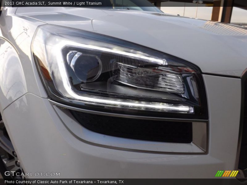 Summit White / Light Titanium 2013 GMC Acadia SLT