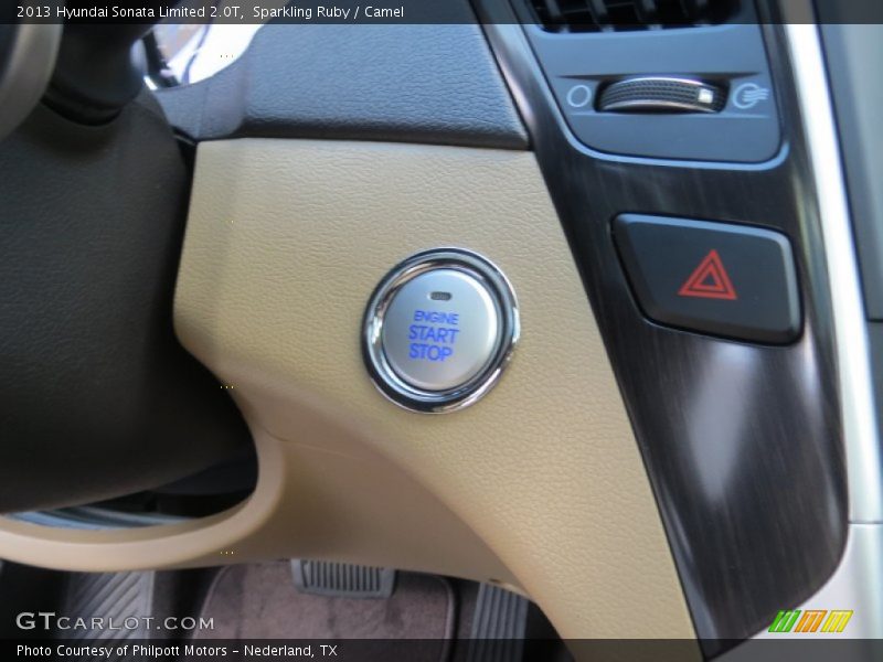 Sparkling Ruby / Camel 2013 Hyundai Sonata Limited 2.0T