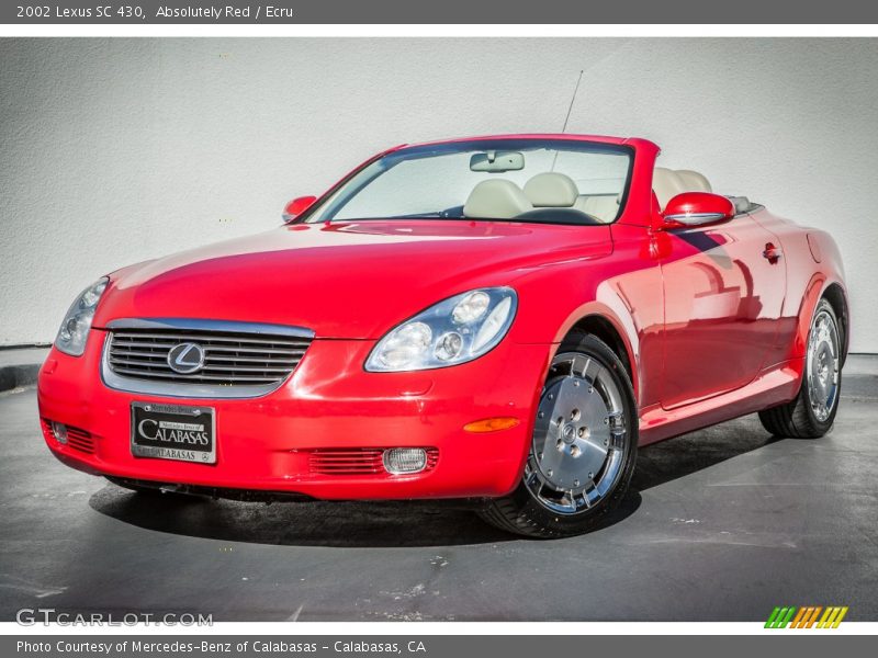 Absolutely Red / Ecru 2002 Lexus SC 430