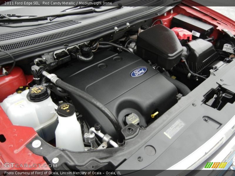 Red Candy Metallic / Medium Light Stone 2011 Ford Edge SEL