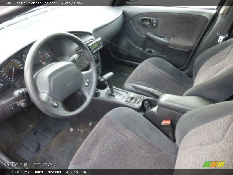 Silver / Gray 2001 Saturn S Series SL2 Sedan