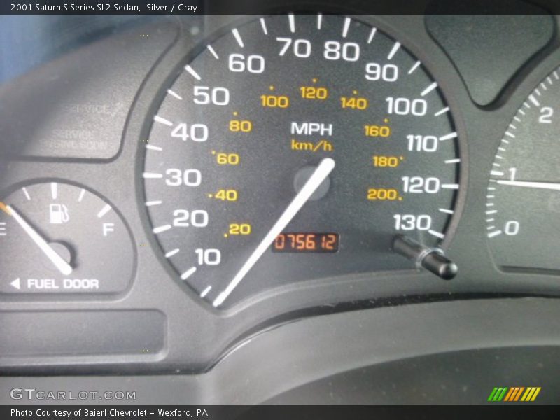 Silver / Gray 2001 Saturn S Series SL2 Sedan