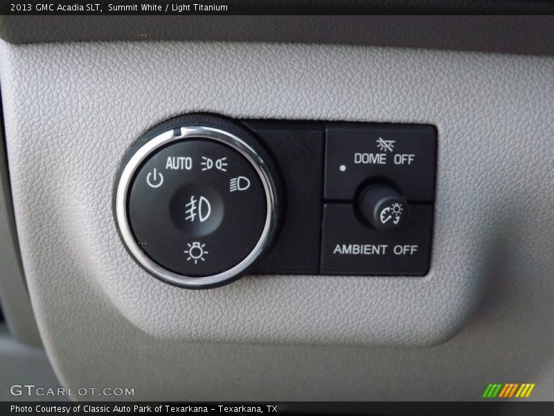 Controls of 2013 Acadia SLT