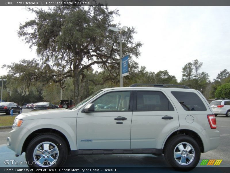 Light Sage Metallic / Camel 2008 Ford Escape XLT