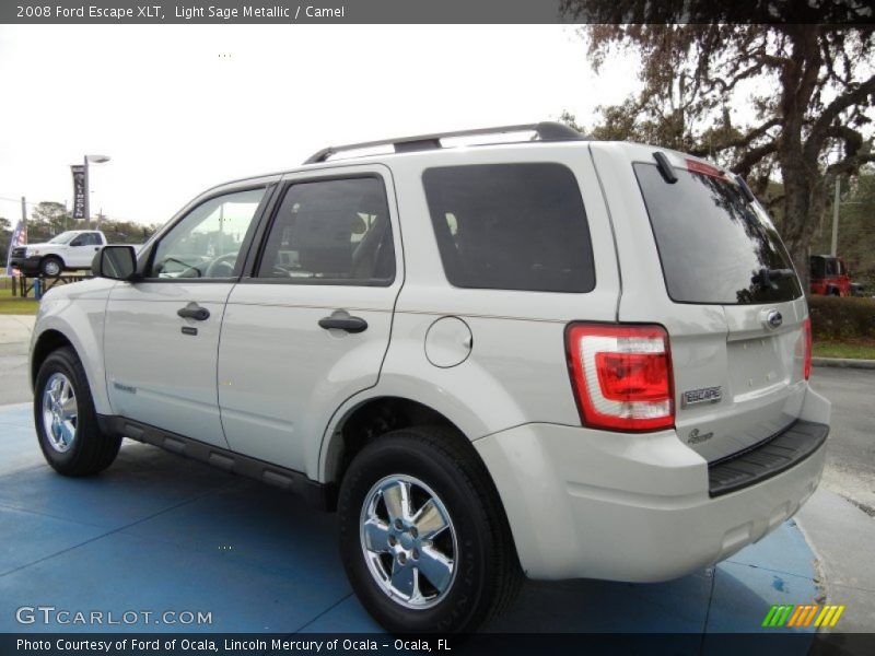 Light Sage Metallic / Camel 2008 Ford Escape XLT
