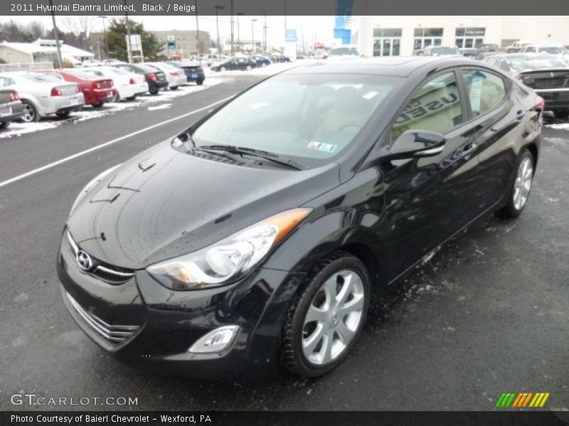 Black / Beige 2011 Hyundai Elantra Limited