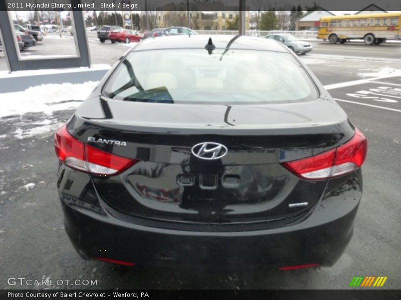 Black / Beige 2011 Hyundai Elantra Limited