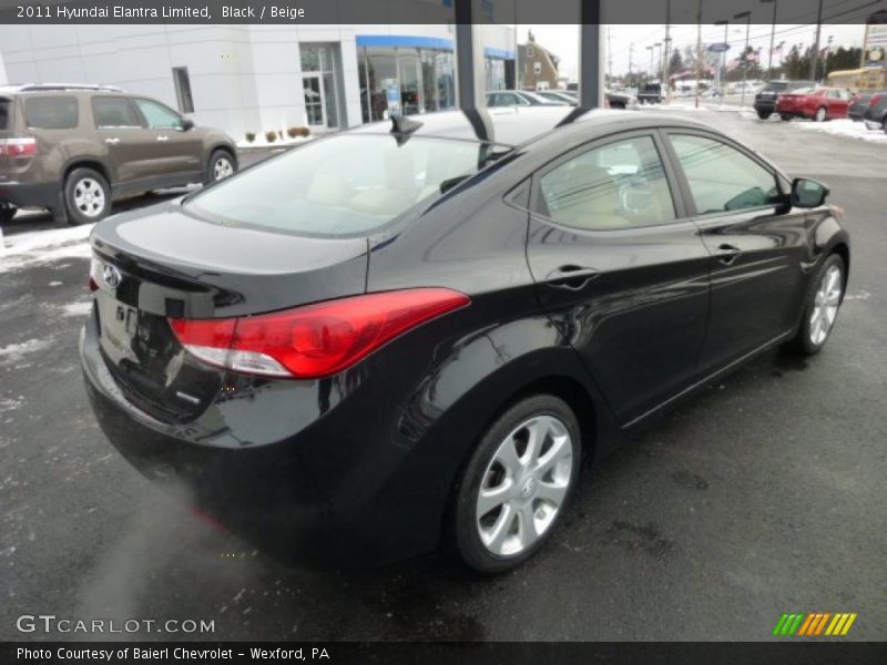 Black / Beige 2011 Hyundai Elantra Limited