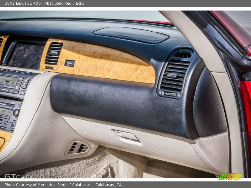 Dashboard of 2002 SC 430