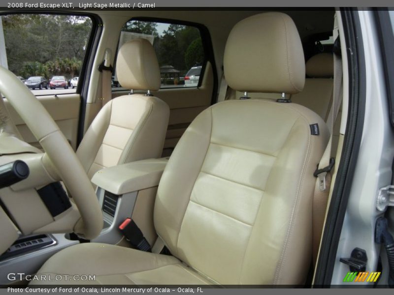 Light Sage Metallic / Camel 2008 Ford Escape XLT