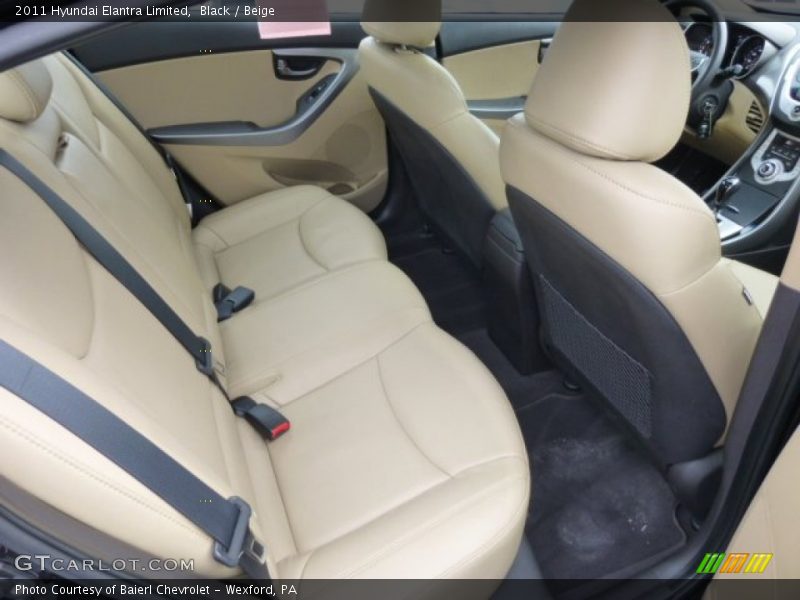 Black / Beige 2011 Hyundai Elantra Limited
