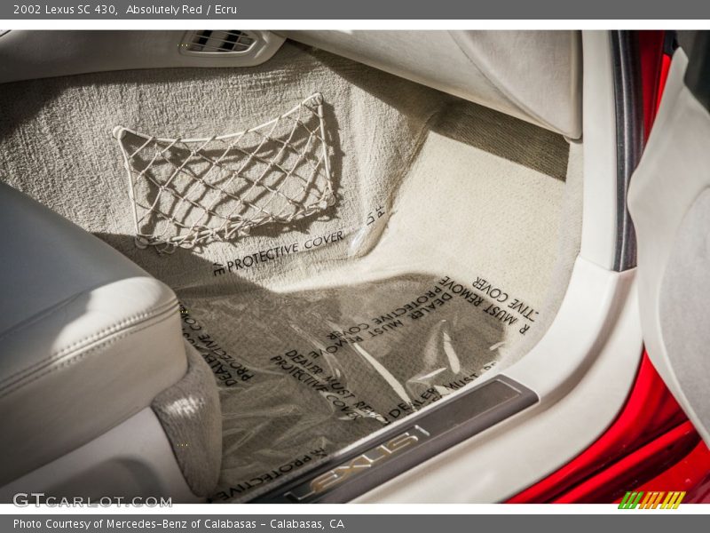 Absolutely Red / Ecru 2002 Lexus SC 430