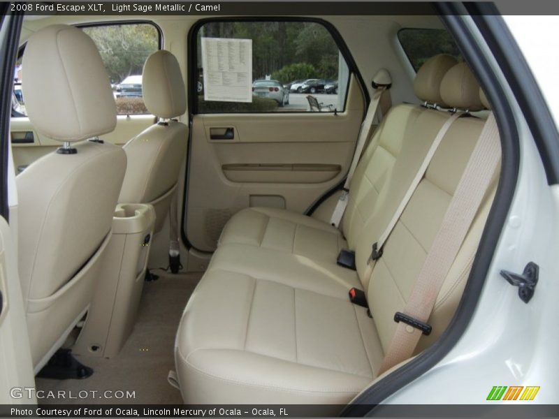 Rear Seat of 2008 Escape XLT