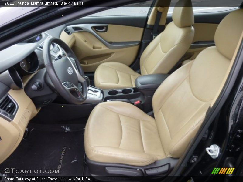 Black / Beige 2011 Hyundai Elantra Limited
