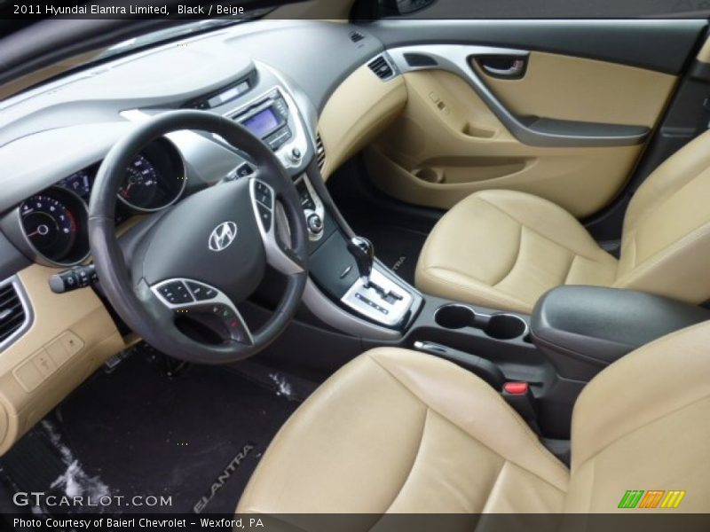 Black / Beige 2011 Hyundai Elantra Limited