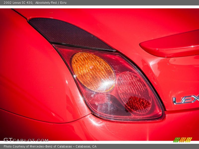 Absolutely Red / Ecru 2002 Lexus SC 430
