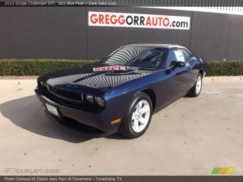 Jazz Blue Pearl / Dark Slate Gray 2013 Dodge Challenger SXT