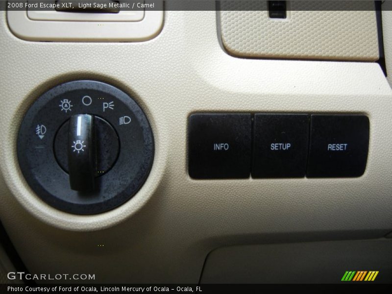 Controls of 2008 Escape XLT