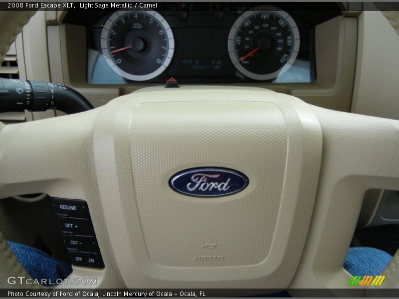 Light Sage Metallic / Camel 2008 Ford Escape XLT