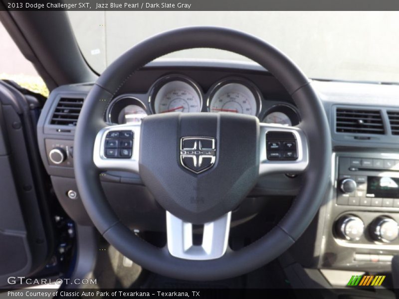 Jazz Blue Pearl / Dark Slate Gray 2013 Dodge Challenger SXT