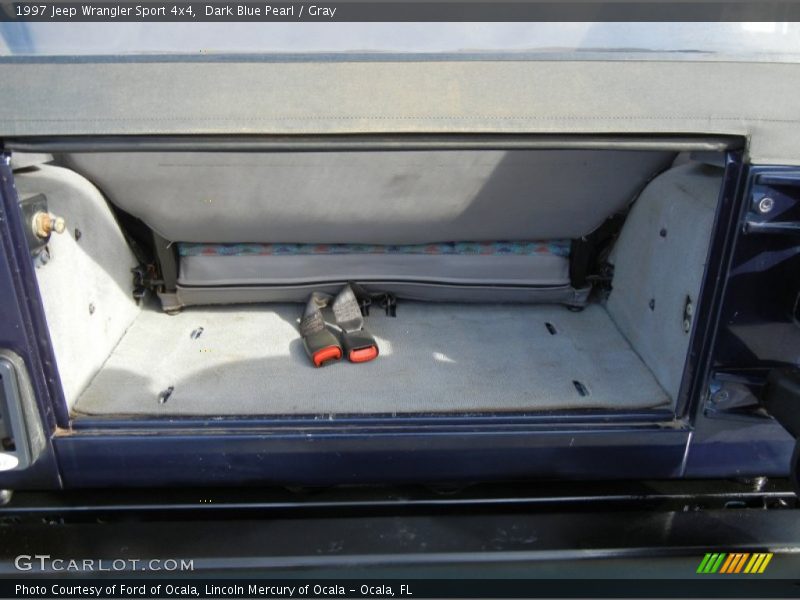 Dark Blue Pearl / Gray 1997 Jeep Wrangler Sport 4x4
