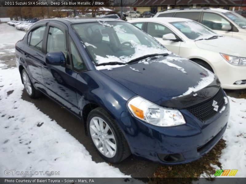 Deep Sea Blue Metallic / Black 2011 Suzuki SX4 Sedan