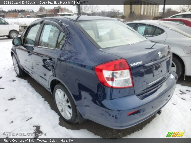 Deep Sea Blue Metallic / Black 2011 Suzuki SX4 Sedan