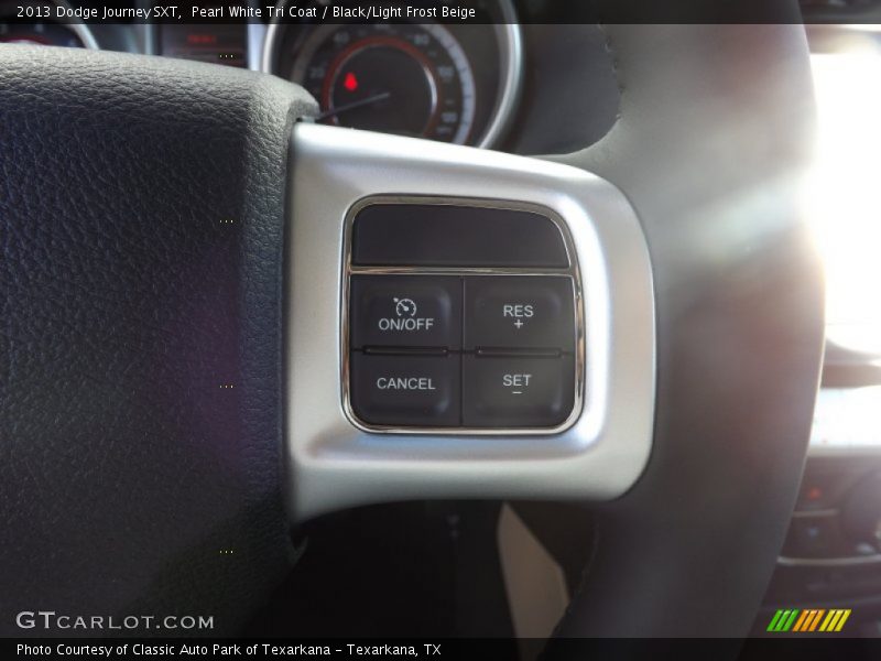 Pearl White Tri Coat / Black/Light Frost Beige 2013 Dodge Journey SXT