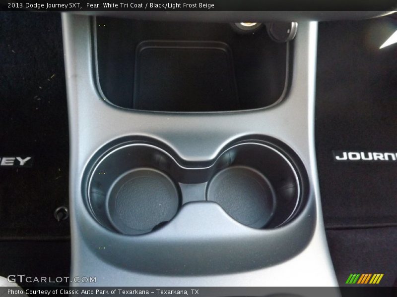 Pearl White Tri Coat / Black/Light Frost Beige 2013 Dodge Journey SXT