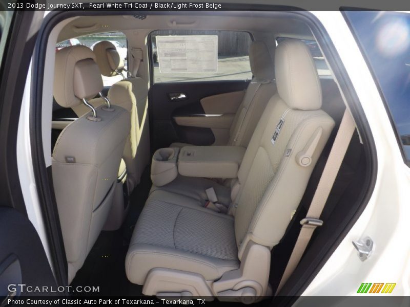 Pearl White Tri Coat / Black/Light Frost Beige 2013 Dodge Journey SXT
