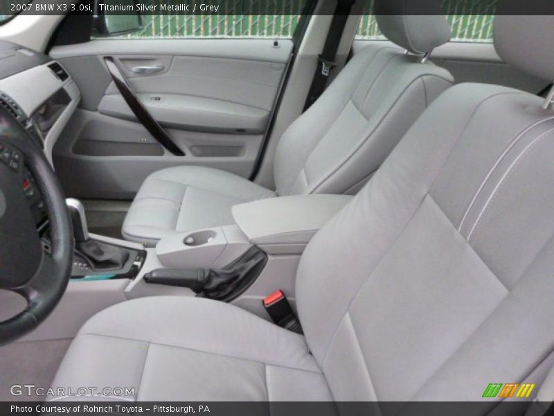 Titanium Silver Metallic / Grey 2007 BMW X3 3.0si