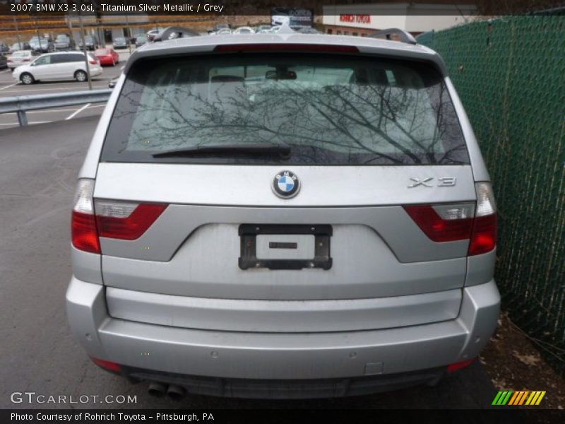 Titanium Silver Metallic / Grey 2007 BMW X3 3.0si