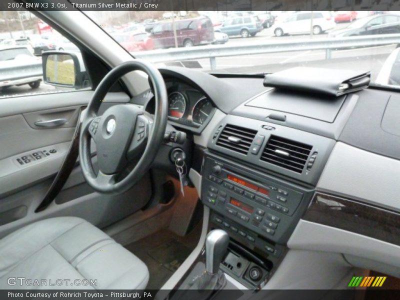 Titanium Silver Metallic / Grey 2007 BMW X3 3.0si