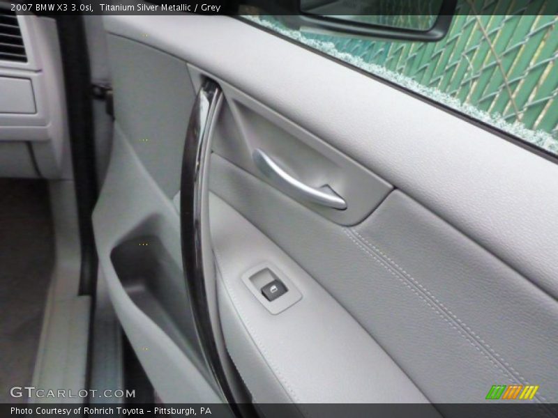 Titanium Silver Metallic / Grey 2007 BMW X3 3.0si