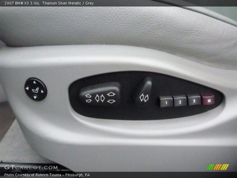 Titanium Silver Metallic / Grey 2007 BMW X3 3.0si
