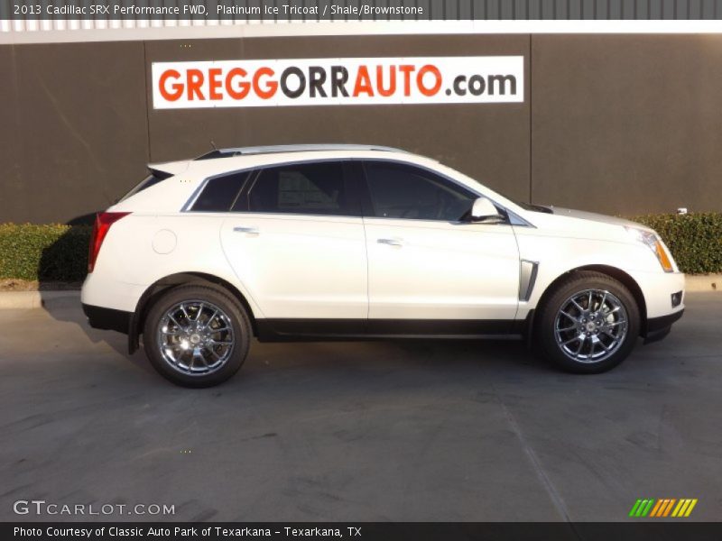 Platinum Ice Tricoat / Shale/Brownstone 2013 Cadillac SRX Performance FWD
