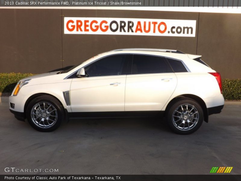 Platinum Ice Tricoat / Shale/Brownstone 2013 Cadillac SRX Performance FWD