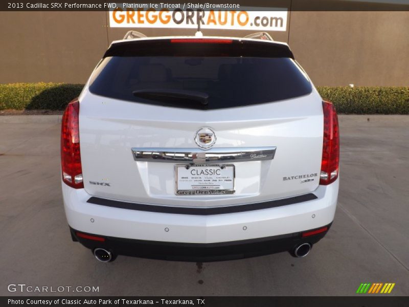 Platinum Ice Tricoat / Shale/Brownstone 2013 Cadillac SRX Performance FWD