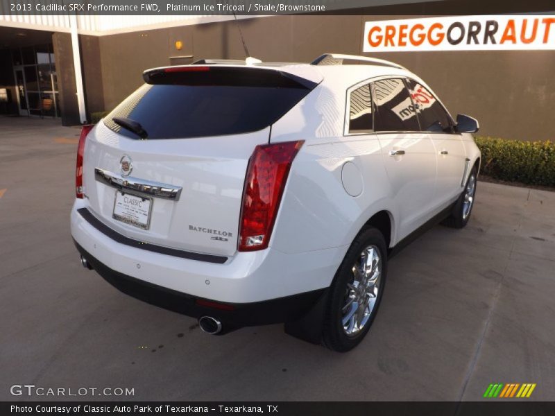 Platinum Ice Tricoat / Shale/Brownstone 2013 Cadillac SRX Performance FWD