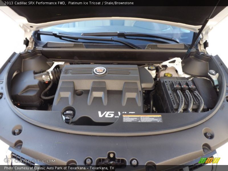 Platinum Ice Tricoat / Shale/Brownstone 2013 Cadillac SRX Performance FWD