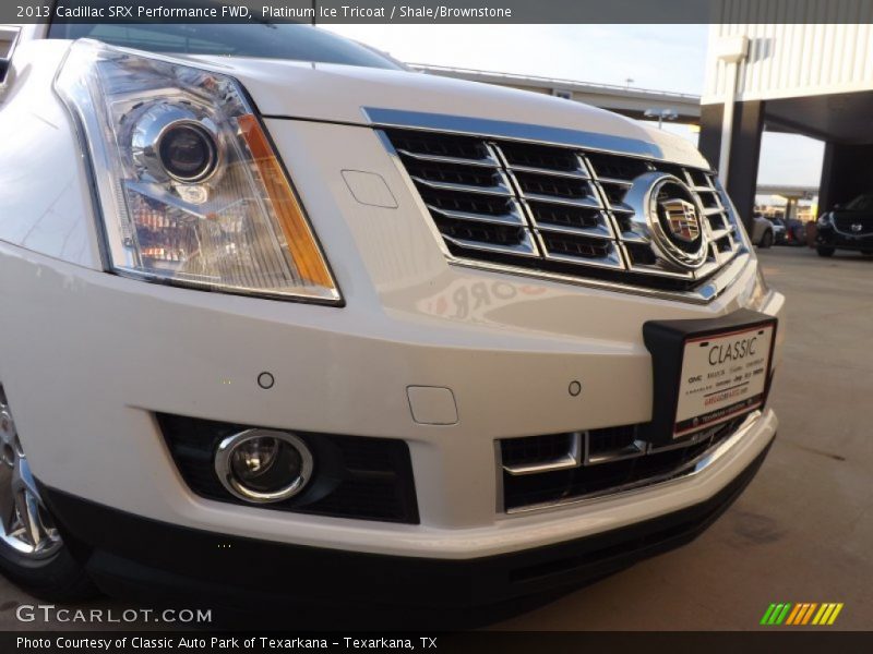 Platinum Ice Tricoat / Shale/Brownstone 2013 Cadillac SRX Performance FWD