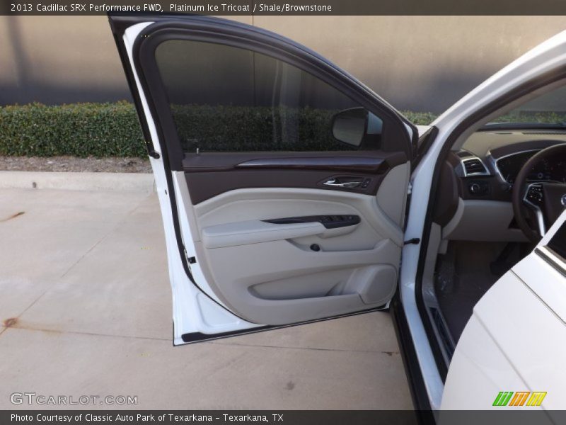Platinum Ice Tricoat / Shale/Brownstone 2013 Cadillac SRX Performance FWD