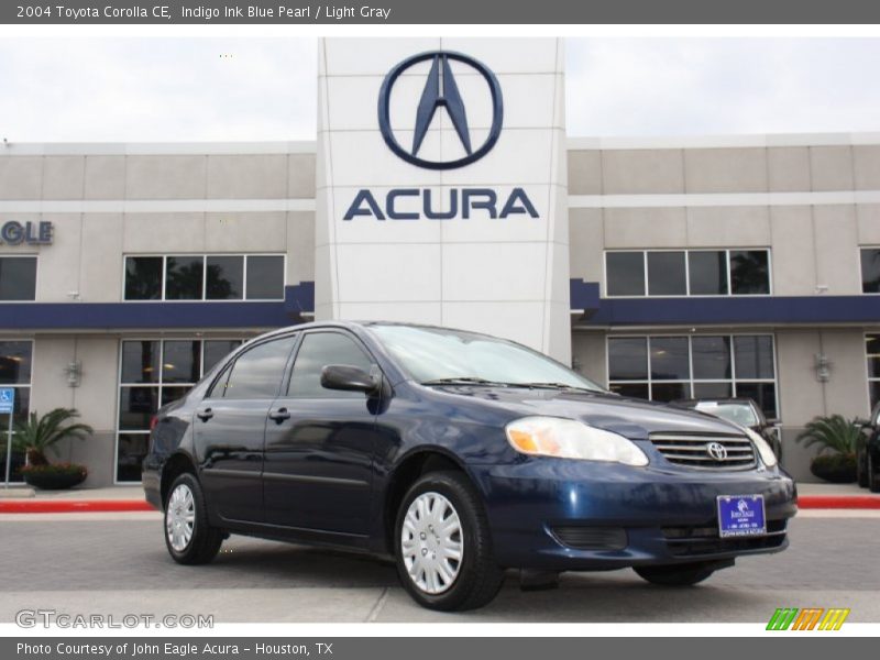 Indigo Ink Blue Pearl / Light Gray 2004 Toyota Corolla CE