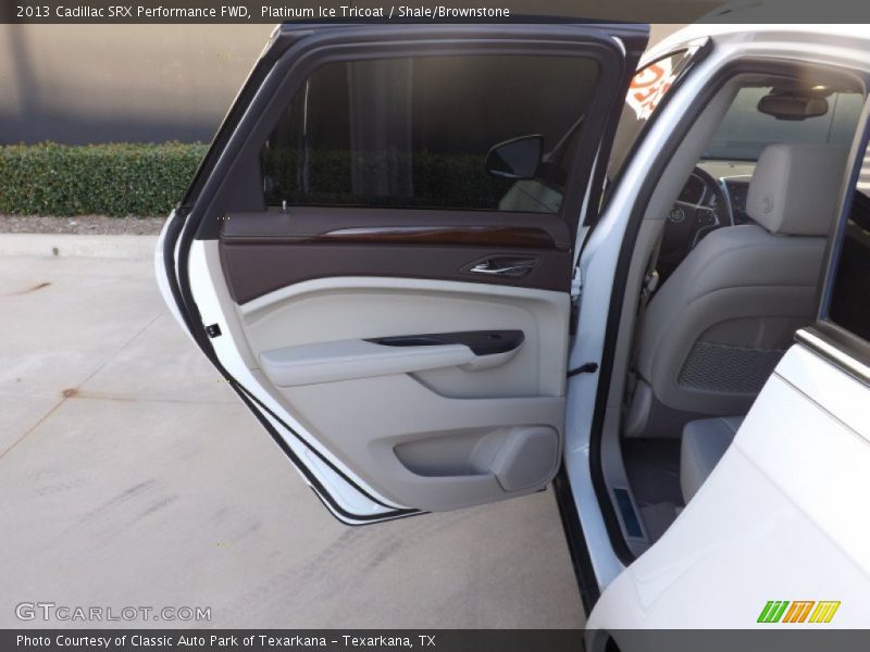 Platinum Ice Tricoat / Shale/Brownstone 2013 Cadillac SRX Performance FWD