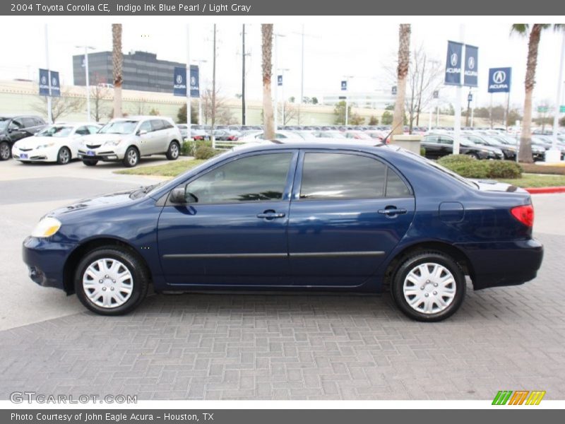 Indigo Ink Blue Pearl / Light Gray 2004 Toyota Corolla CE