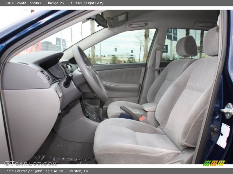 Indigo Ink Blue Pearl / Light Gray 2004 Toyota Corolla CE