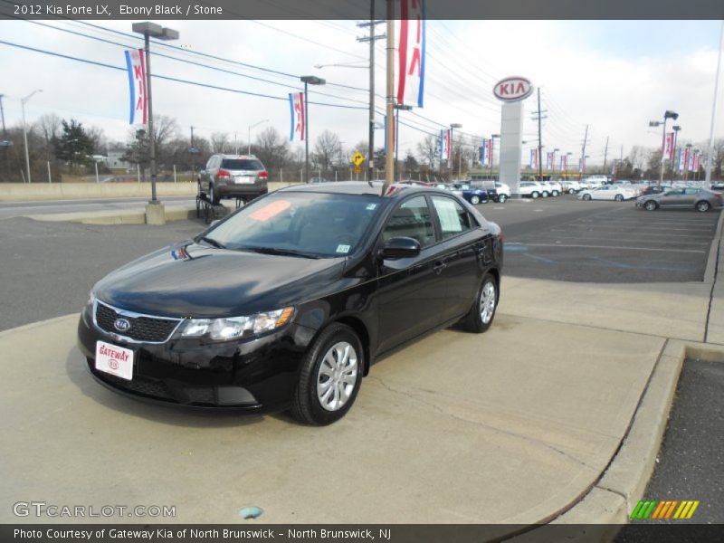 Ebony Black / Stone 2012 Kia Forte LX